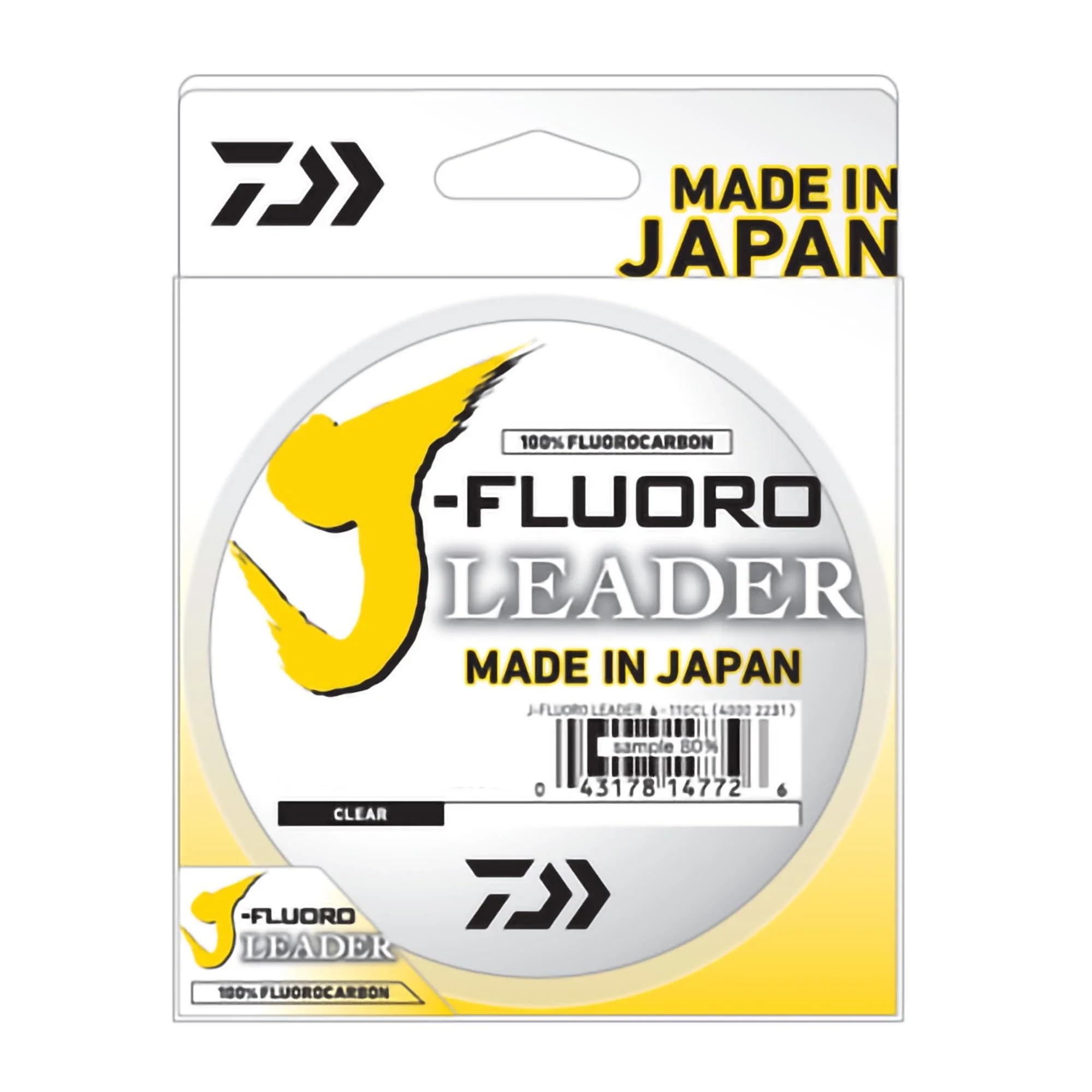 Daiwa J-Fluoro Fluorocarbon Leader Clear with Parrallel Spooling